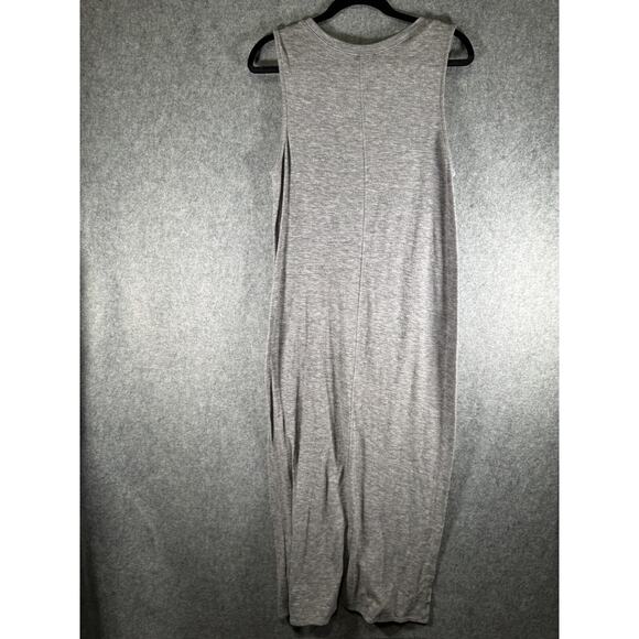 Something Navy Dress Women 1 (Small) Gray Tank Midi Stretch Minimalist Essential - Picture 6 of 7